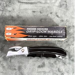 Anchor Hocking Grip-Lock Handle Vintage MCM Cookware Accessory w/ Original Box